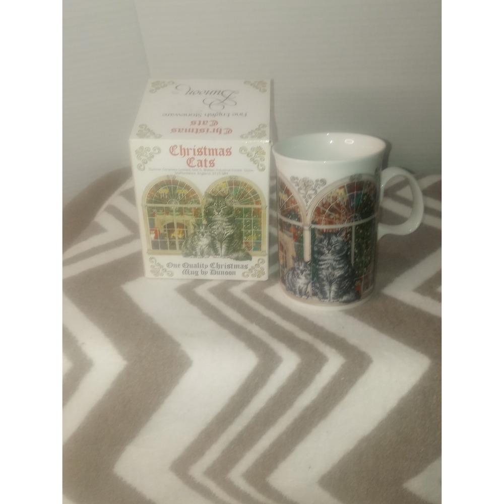Christmas Cats Design‎ By Sue Scullard By Dunoon Fine Stoneware Mug England